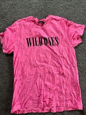 AMIRI Pink "WILD ONES" Short Sleeve Tee